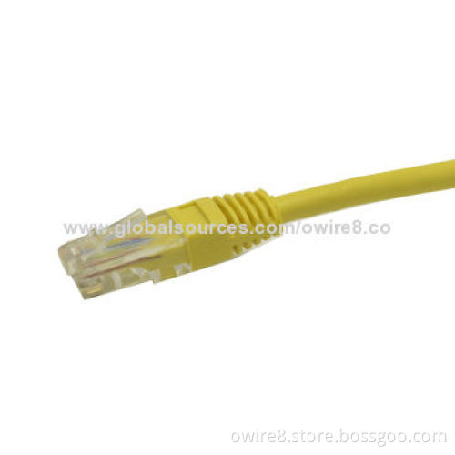 Cat5e cale with RJ45 connector, 24awg cca or copper conductorNew